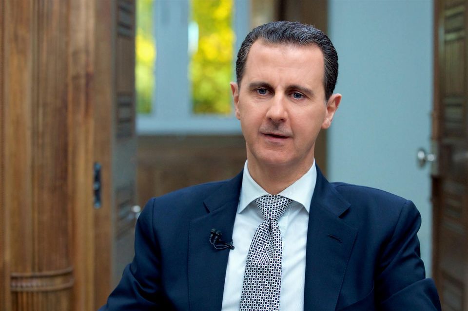 Bachar al-Assad, le 12 avril à Damas.