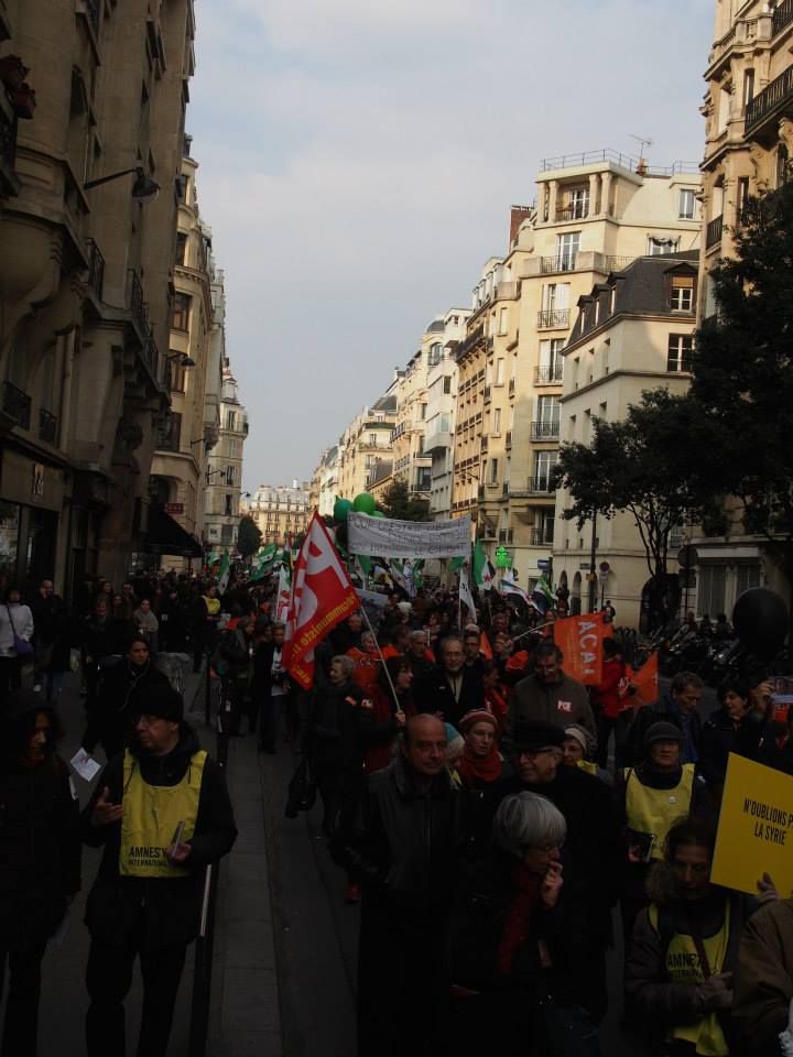 Paris 14/03/2015 : Marche "4 années de lutte contre les tyrannies de Bachar Al Assad et de Daech"