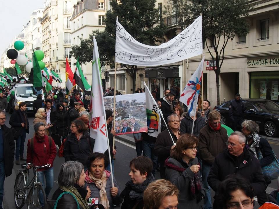 Paris 14/03/2015 : Marche "4 années de lutte contre les tyrannies de Bachar Al Assad et de Daech"