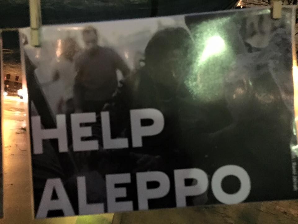 Paris 12/02/2016 : Rassemblement « NON AU MASSACRE DE LA POPULATION D’ALEP »