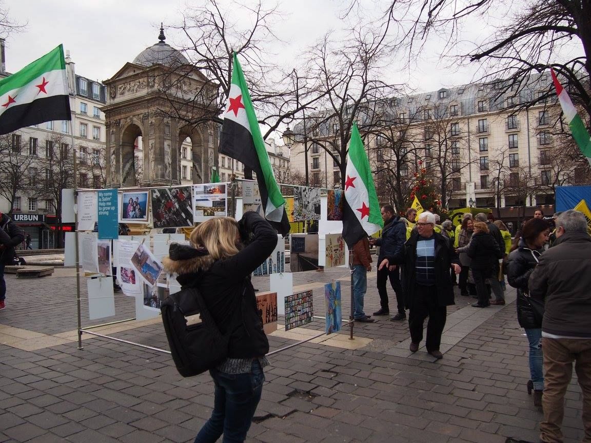 Paris 16/01/2015 : Rassemblement « 4 heures pour 4 millions d’enfants syriens privés d’école »