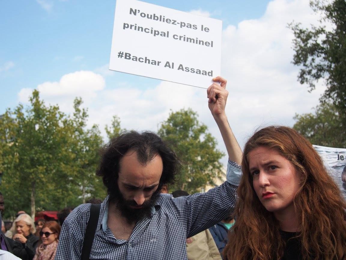 Paris 05/09/2015 : Rassemblement #PasEnNotreNom #Réfugiés #RefugeesDignity #OpenEurope