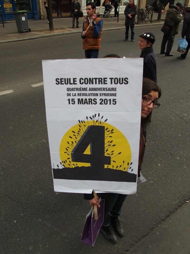 Paris 14/03/2015 : Marche "4 années de lutte contre les tyrannies de Bachar Al Assad et de Daech"