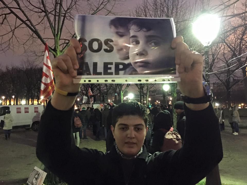 Paris 12/02/2016 : Rassemblement « NON AU MASSACRE DE LA POPULATION D’ALEP »