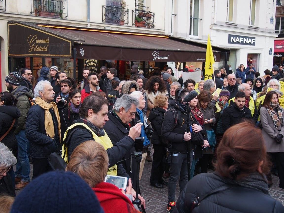 Paris 16/01/2015 : Rassemblement « 4 heures pour 4 millions d’enfants syriens privés d’école »