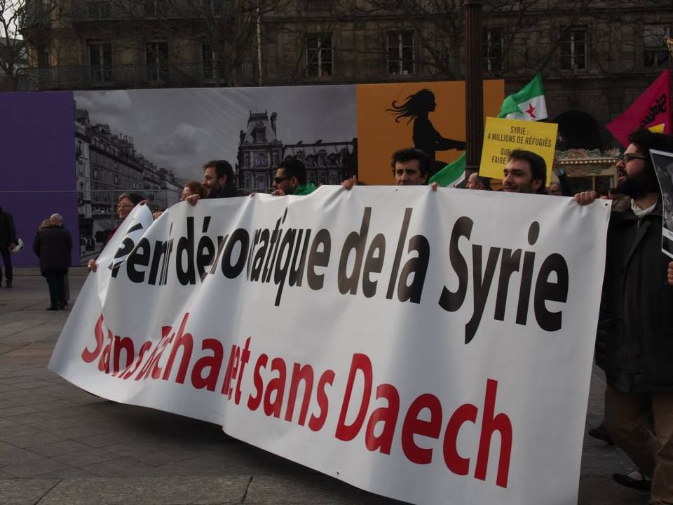 Paris 14/03/2015 : Marche "4 années de lutte contre les tyrannies de Bachar Al Assad et de Daech"