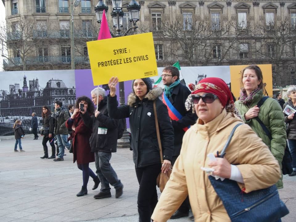 Paris 14/03/2015 : Marche "4 années de lutte contre les tyrannies de Bachar Al Assad et de Daech"