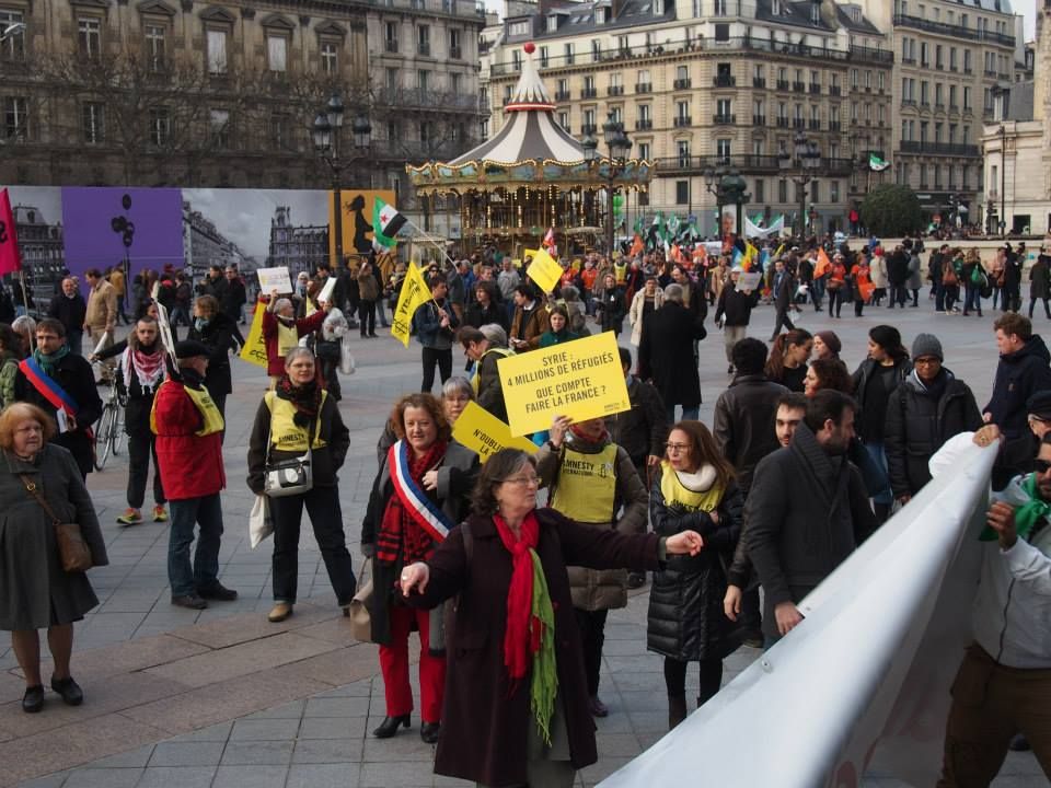 Paris 14/03/2015 : Marche "4 années de lutte contre les tyrannies de Bachar Al Assad et de Daech"