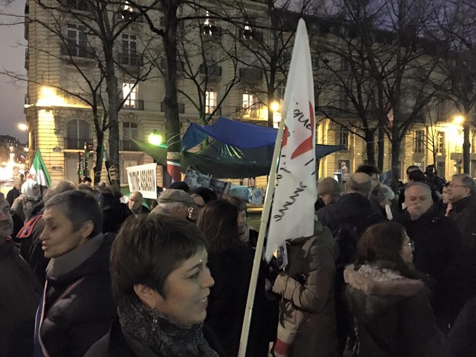 Paris 12/02/2016 : Rassemblement « NON AU MASSACRE DE LA POPULATION D’ALEP »