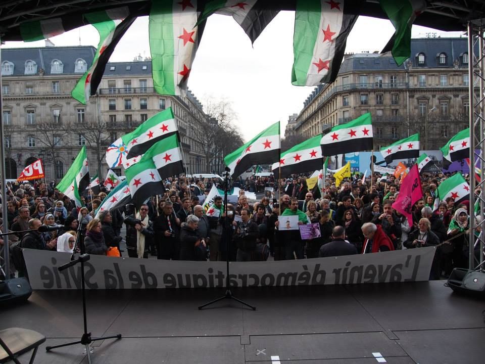 Paris 14/03/2015 : Marche "4 années de lutte contre les tyrannies de Bachar Al Assad et de Daech"