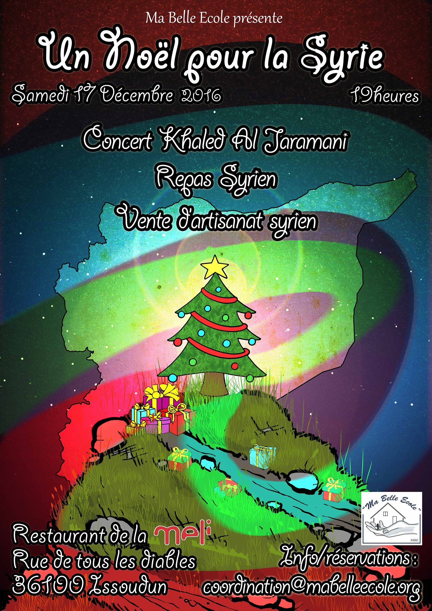 Issoudun : "Un Noël pour la Syrie" par Ma Belle Ecole - concert et repas syrien