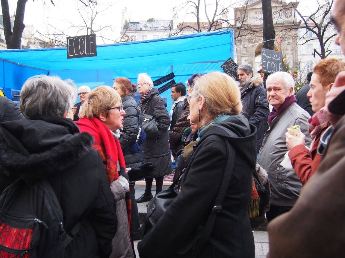 Paris 16/01/2015 : Rassemblement « 4 heures pour 4 millions d’enfants syriens privés d’école »