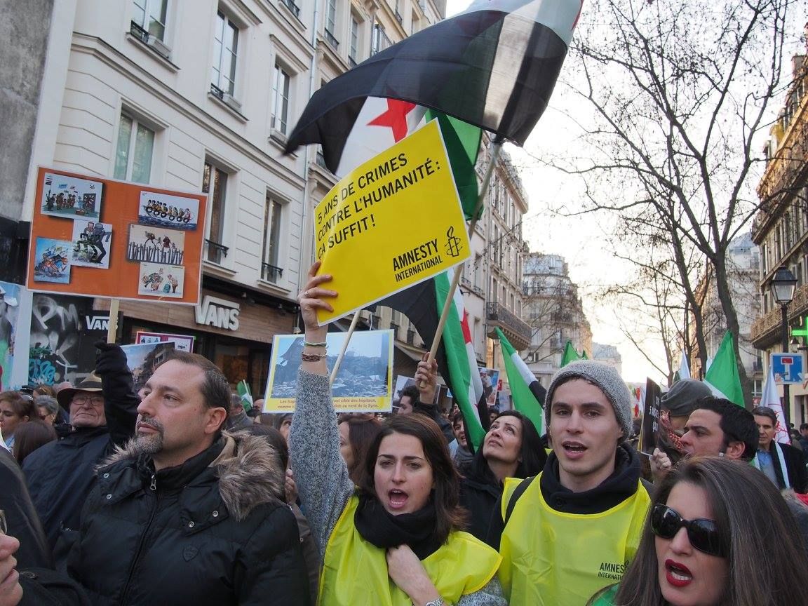 PARIS 12/03/2016 : MARCHE « 5 ANNÉES DE LUTTE »