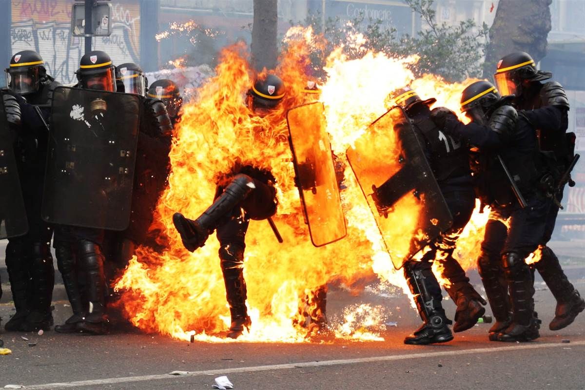 From Aleppo to Paris: Syrian Photographer Captures Fiery Clash by SHAHRZAD ELGHANAYAN