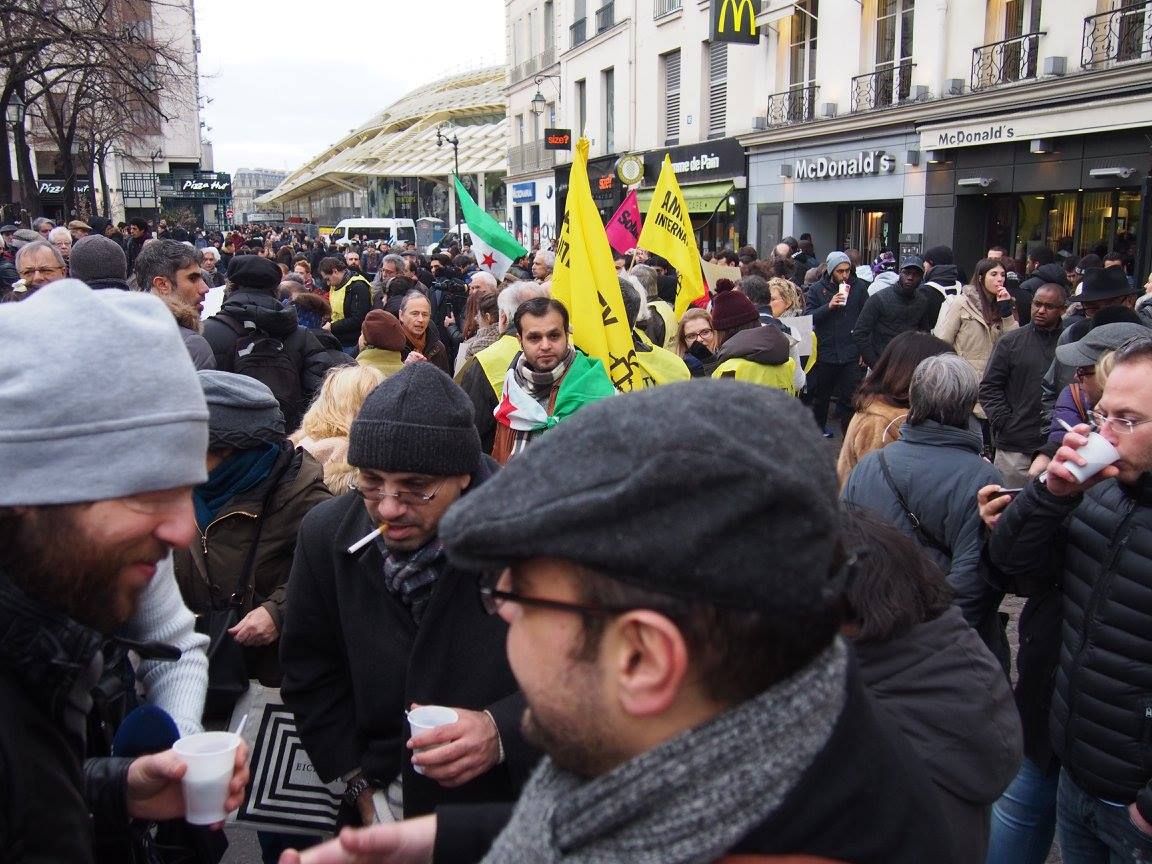 Paris 16/01/2015 : Rassemblement « 4 heures pour 4 millions d’enfants syriens privés d’école »