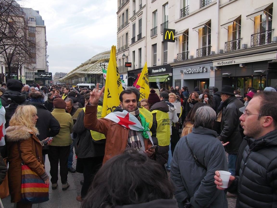 Paris 16/01/2015 : Rassemblement « 4 heures pour 4 millions d’enfants syriens privés d’école »
