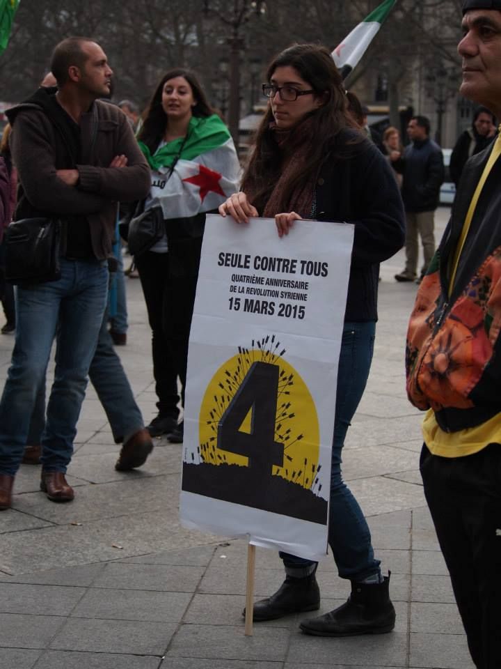 Paris 14/03/2015 : Marche "4 années de lutte contre les tyrannies de Bachar Al Assad et de Daech"