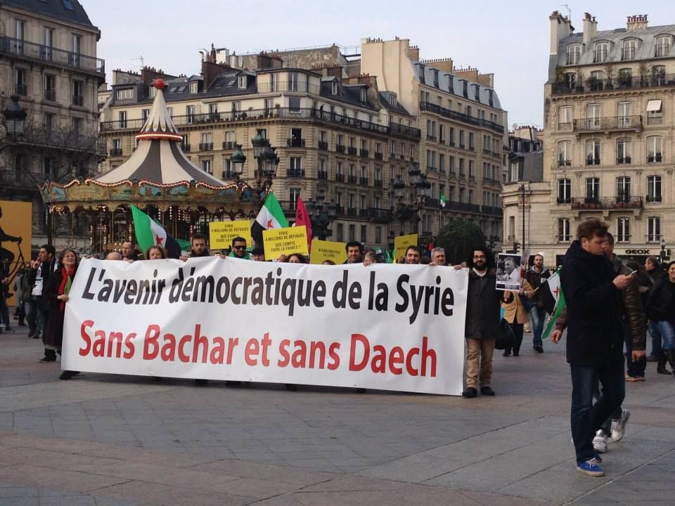Paris 14/03/2015 : Marche "4 années de lutte contre les tyrannies de Bachar Al Assad et de Daech"