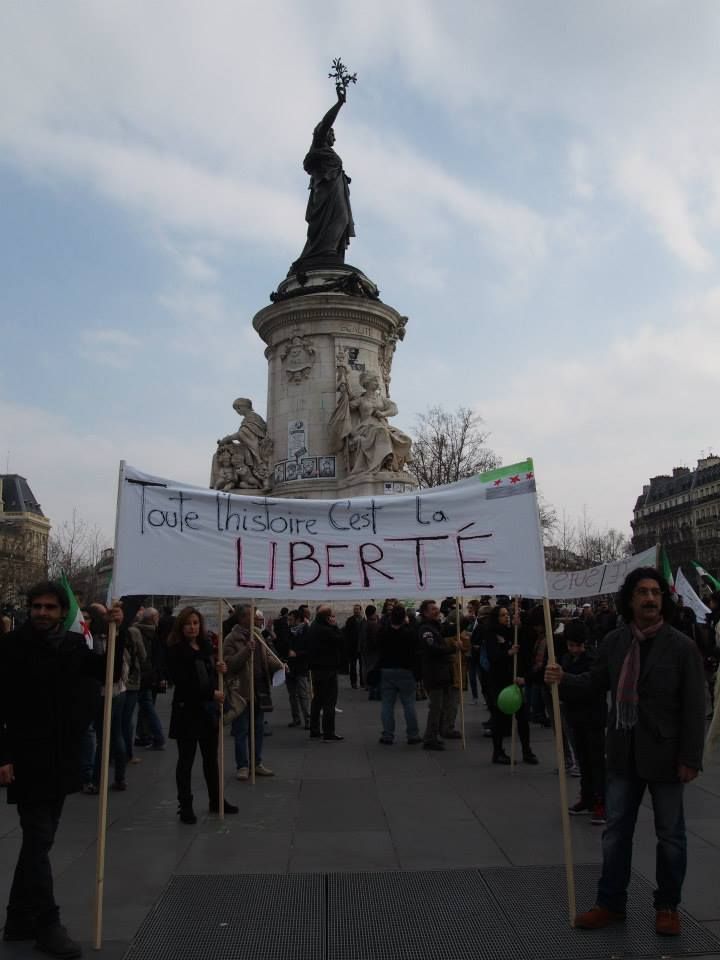 Paris 14/03/2015 : Marche "4 années de lutte contre les tyrannies de Bachar Al Assad et de Daech"