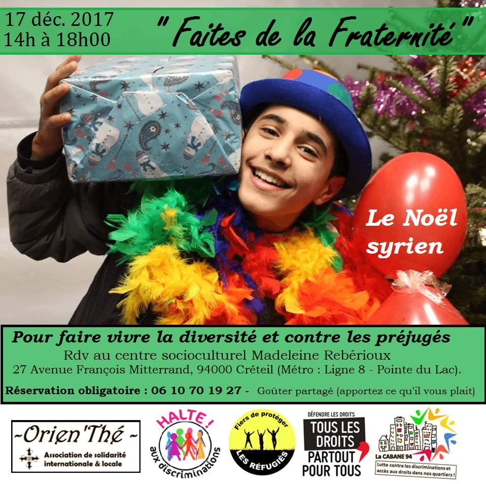 Créteil: Le Noël syrien "Faites de la fraternité"