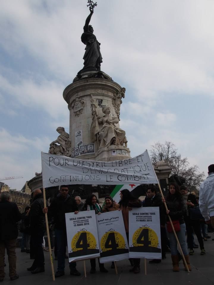 Paris 14/03/2015 : Marche "4 années de lutte contre les tyrannies de Bachar Al Assad et de Daech"