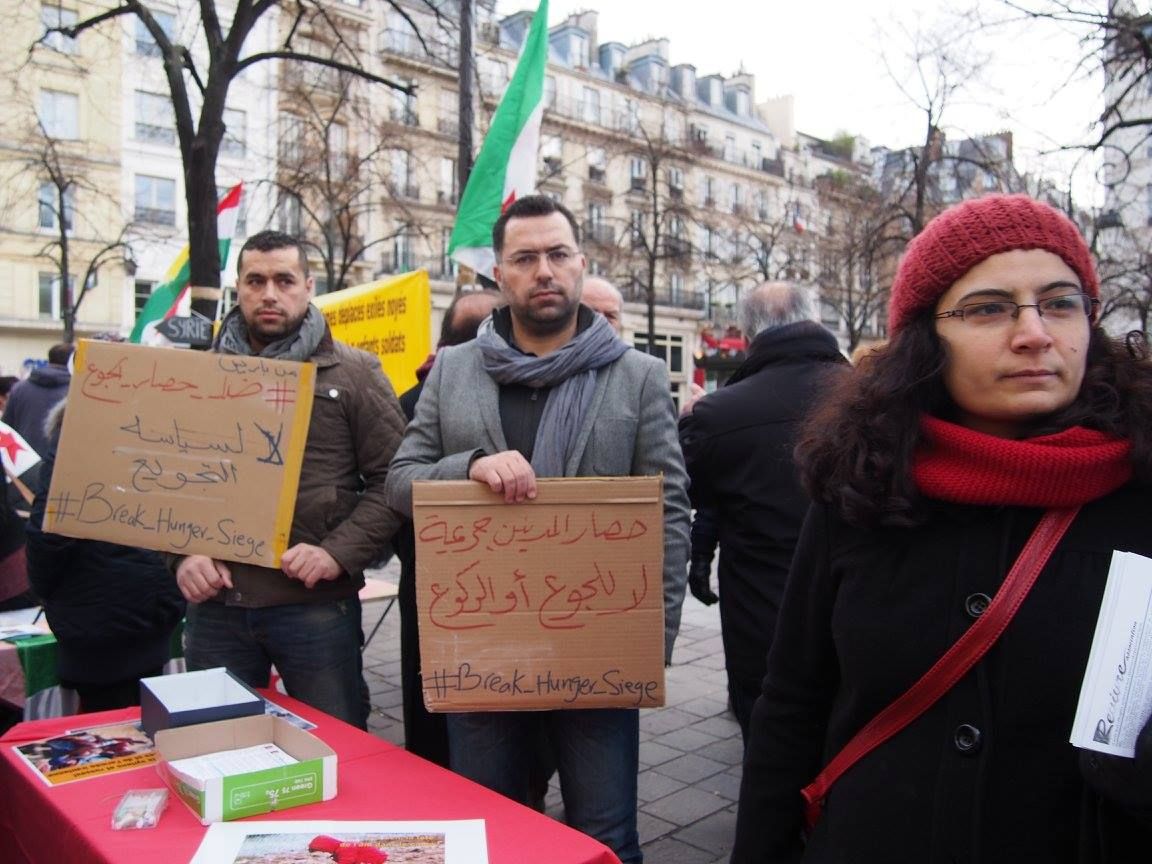 Paris 16/01/2015 : Rassemblement « 4 heures pour 4 millions d’enfants syriens privés d’école »