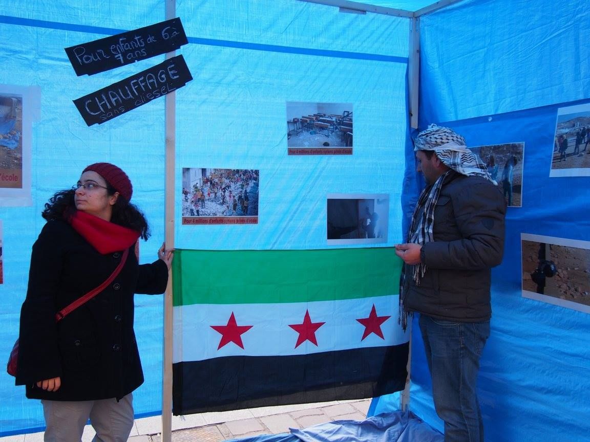 Paris 16/01/2015 : Rassemblement « 4 heures pour 4 millions d’enfants syriens privés d’école »