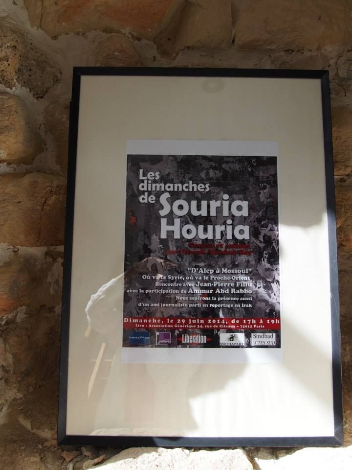 Paris 29/06/2014 : Les Dimanches de Souria Houria « D’Alep à Mossoul, où va la Syrie, où va le Proche-Orient ? »
