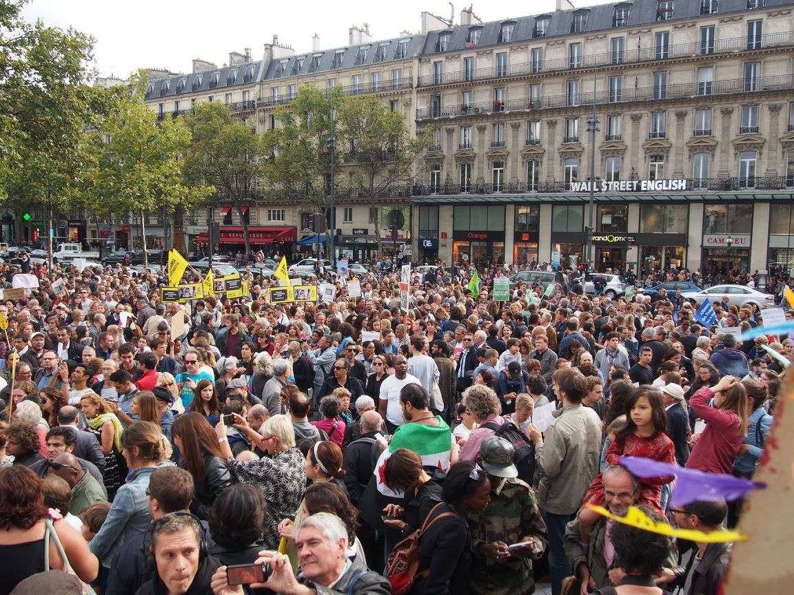 Paris 05/09/2015 : Rassemblement #PasEnNotreNom #Réfugiés #RefugeesDignity #OpenEurope