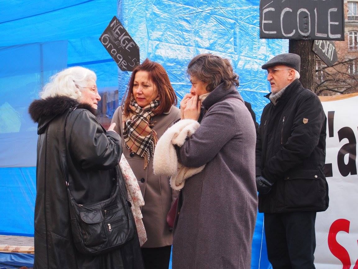 Paris 16/01/2015 : Rassemblement « 4 heures pour 4 millions d’enfants syriens privés d’école »