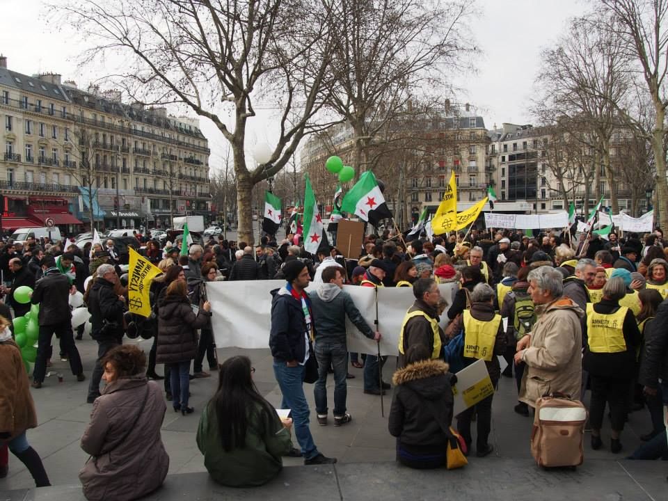 Paris 14/03/2015 : Marche "4 années de lutte contre les tyrannies de Bachar Al Assad et de Daech"