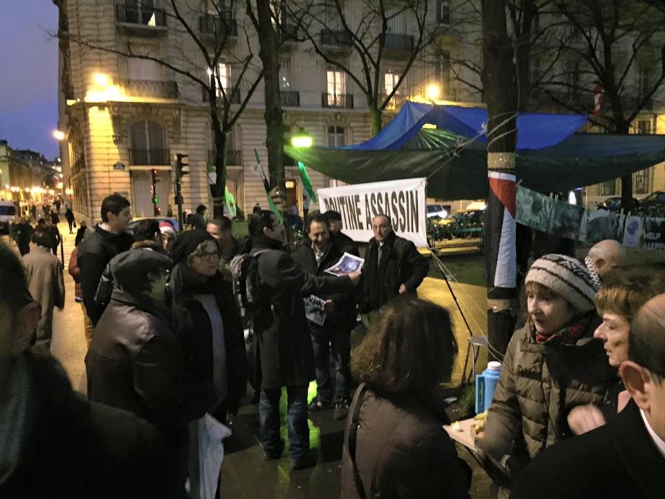 Paris 12/02/2016 : Rassemblement « NON AU MASSACRE DE LA POPULATION D’ALEP »