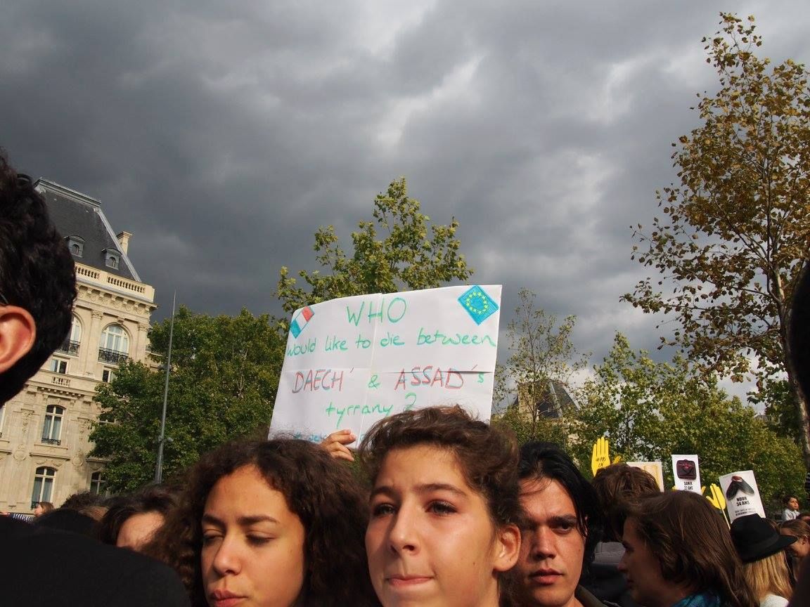 Paris 05/09/2015 : Rassemblement #PasEnNotreNom #Réfugiés #RefugeesDignity #OpenEurope