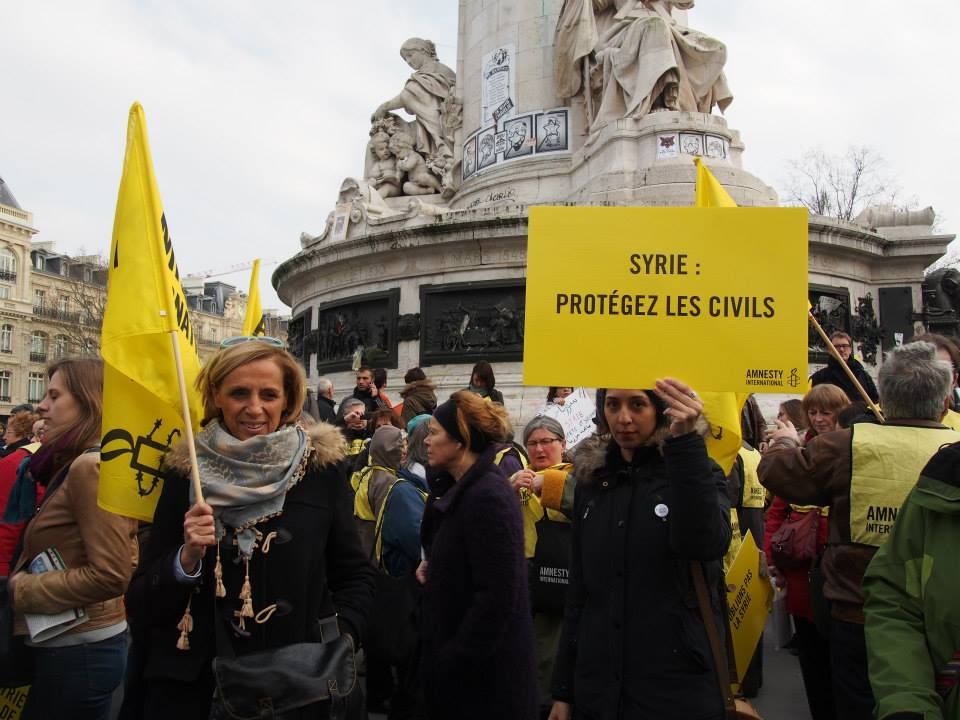 Paris 14/03/2015 : Marche "4 années de lutte contre les tyrannies de Bachar Al Assad et de Daech"