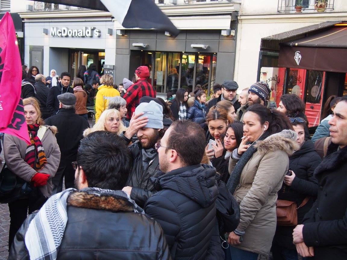Paris 16/01/2015 : Rassemblement « 4 heures pour 4 millions d’enfants syriens privés d’école »