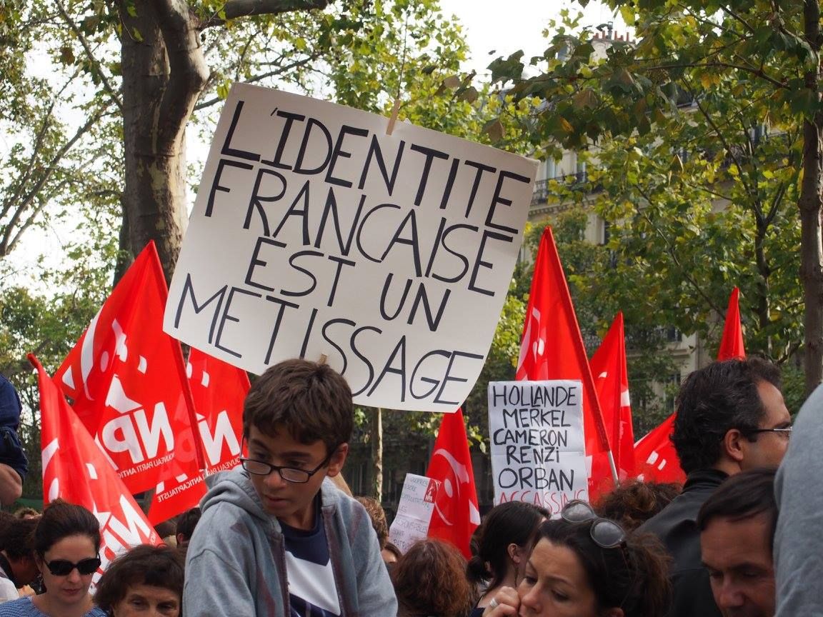 Paris 05/09/2015 : Rassemblement #PasEnNotreNom #Réfugiés #RefugeesDignity #OpenEurope