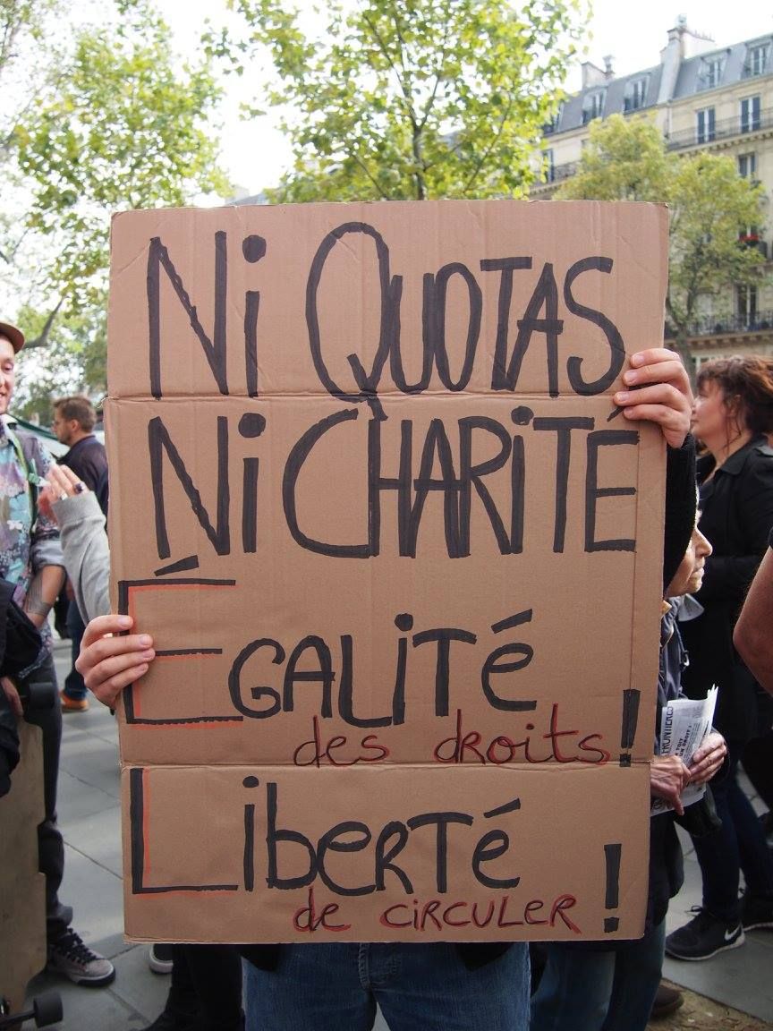 Paris 05/09/2015 : Rassemblement #PasEnNotreNom #Réfugiés #RefugeesDignity #OpenEurope