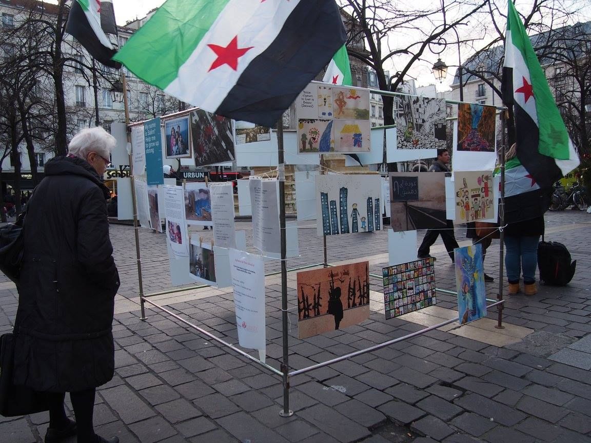 Paris 16/01/2015 : Rassemblement « 4 heures pour 4 millions d’enfants syriens privés d’école »