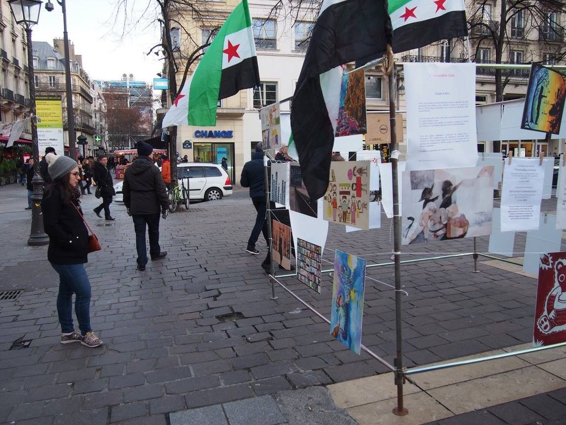 Paris 16/01/2015 : Rassemblement « 4 heures pour 4 millions d’enfants syriens privés d’école »