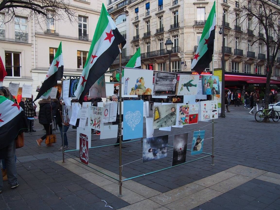 Paris 16/01/2015 : Rassemblement « 4 heures pour 4 millions d’enfants syriens privés d’école »