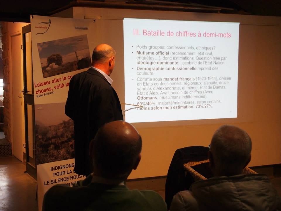 Paris 22/02/2015 : Les Dimanches de Souria Houria « Syrie : Démographie et politique Quelles perspectives d’avenir ? »