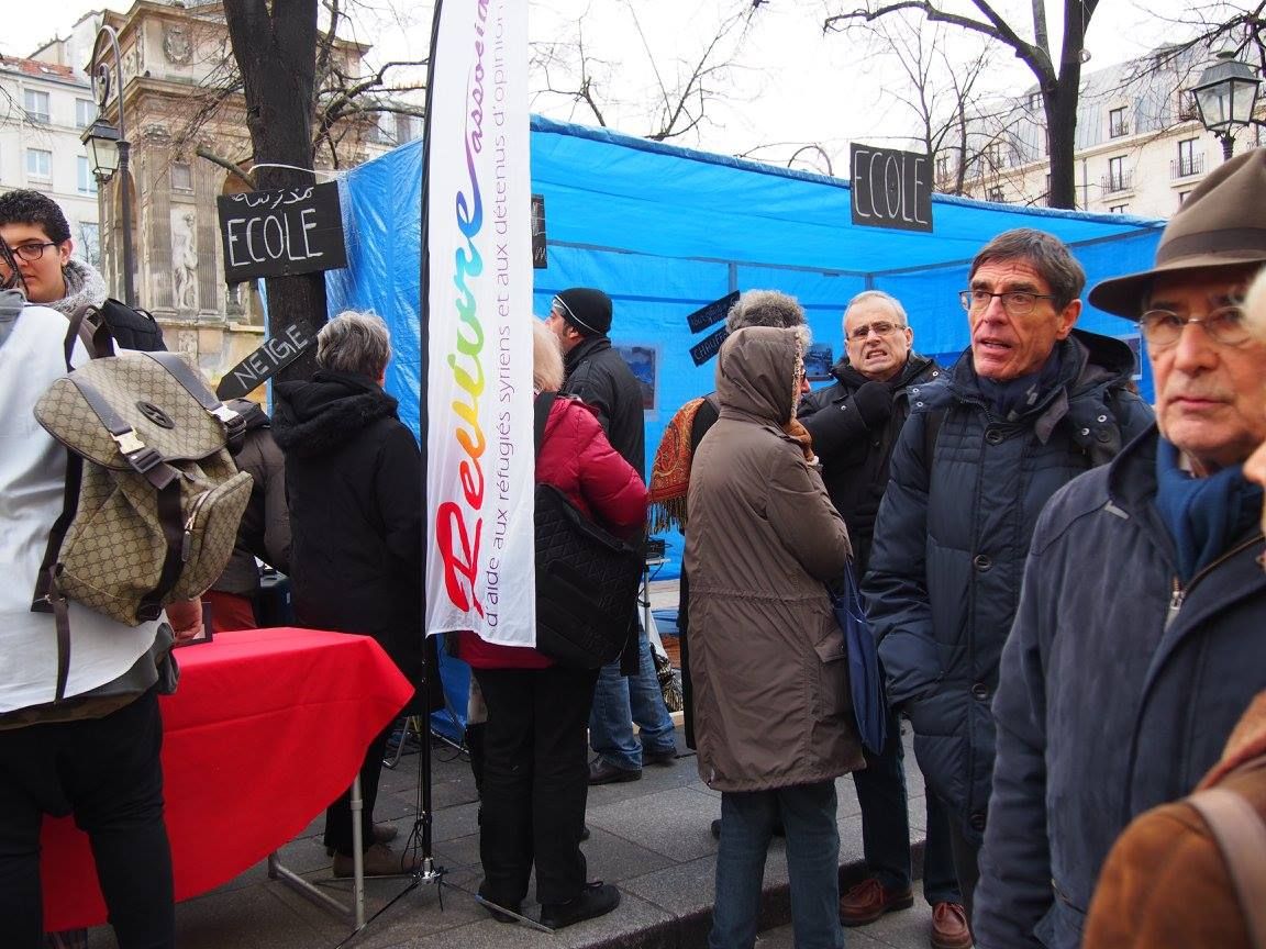Paris 16/01/2015 : Rassemblement « 4 heures pour 4 millions d’enfants syriens privés d’école »