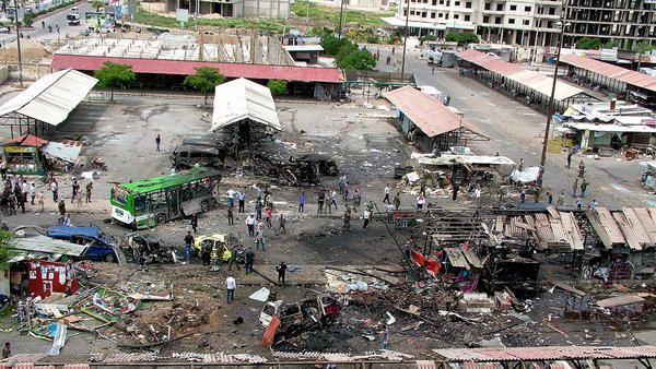 Car bombing aftermath