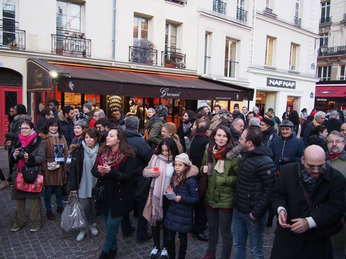 Paris 16/01/2015 : Rassemblement « 4 heures pour 4 millions d’enfants syriens privés d’école »
