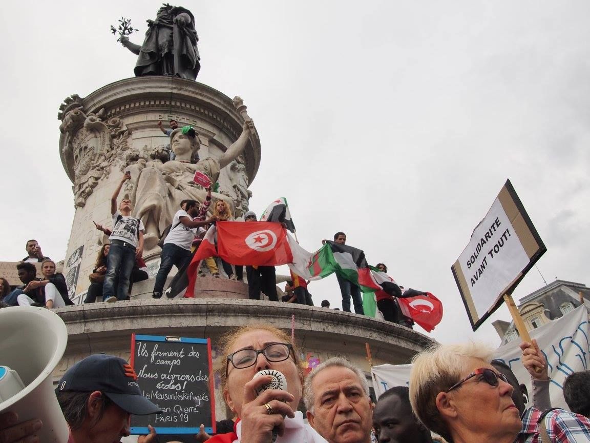 Paris 05/09/2015 : Rassemblement #PasEnNotreNom #Réfugiés #RefugeesDignity #OpenEurope