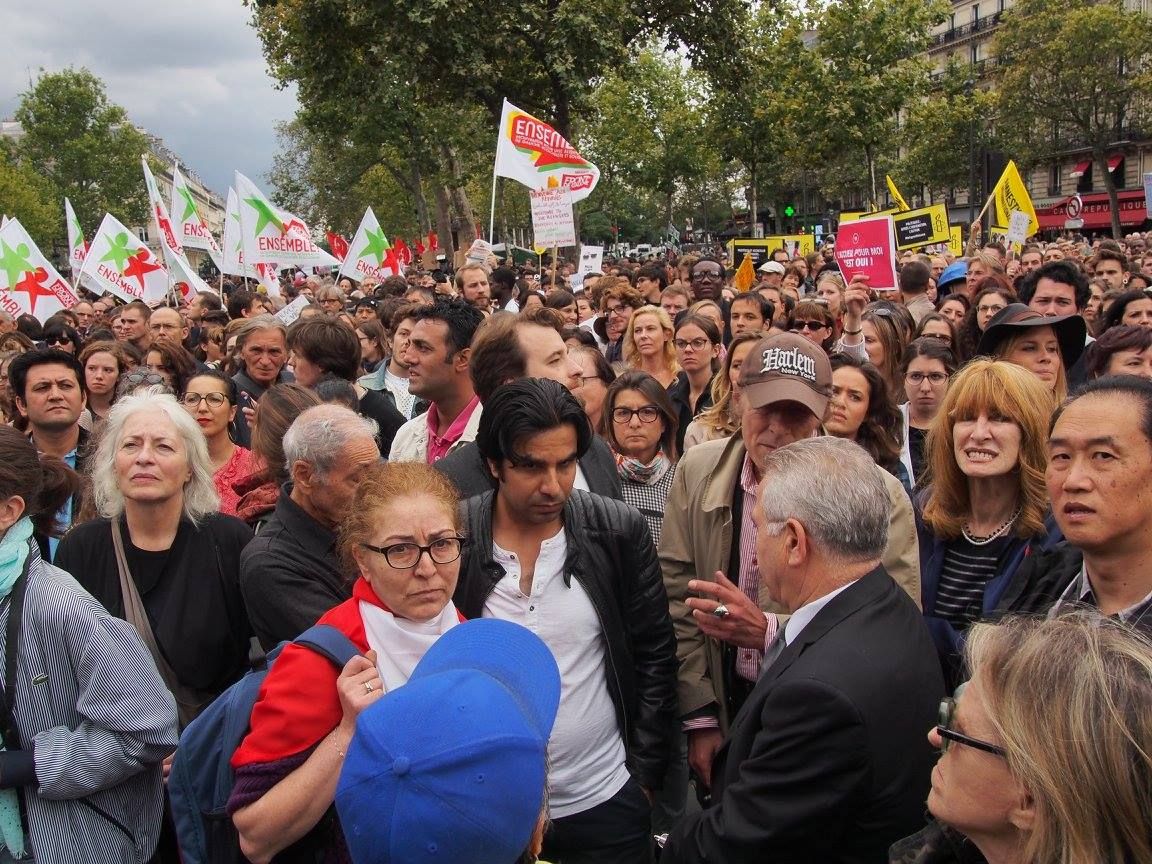 Paris 05/09/2015 : Rassemblement #PasEnNotreNom #Réfugiés #RefugeesDignity #OpenEurope