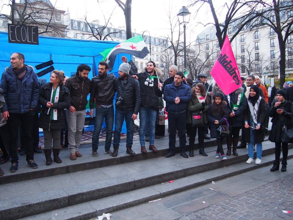 Paris 16/01/2015 : Rassemblement « 4 heures pour 4 millions d’enfants syriens privés d’école »