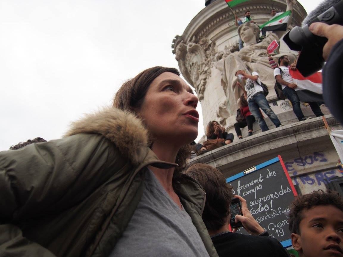 Paris 05/09/2015 : Rassemblement #PasEnNotreNom #Réfugiés #RefugeesDignity #OpenEurope
