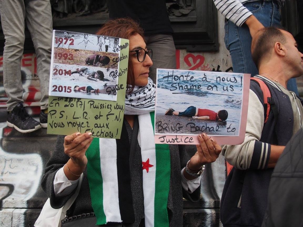 Paris 05/09/2015 : Rassemblement #PasEnNotreNom #Réfugiés #RefugeesDignity #OpenEurope