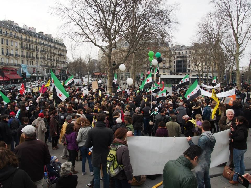Paris 14/03/2015 : Marche "4 années de lutte contre les tyrannies de Bachar Al Assad et de Daech"